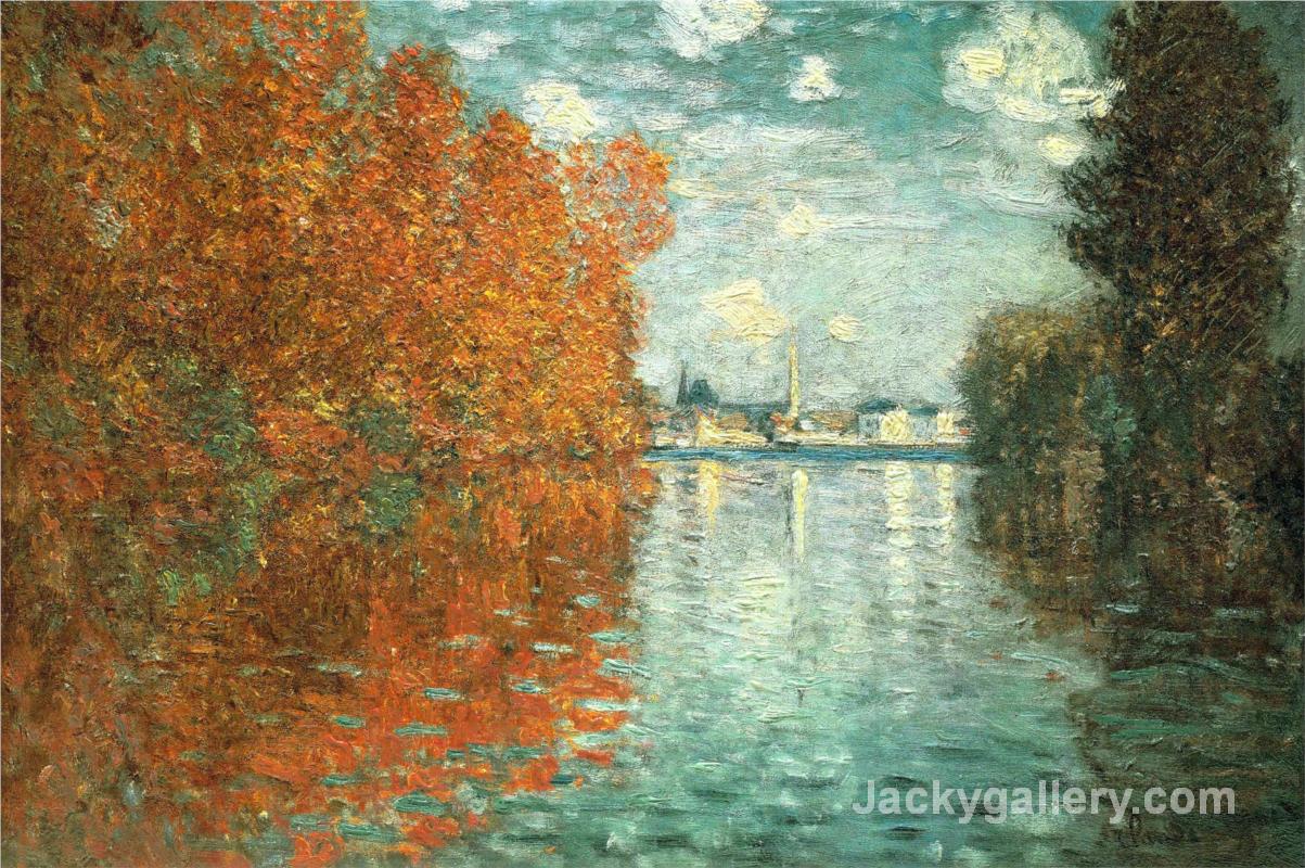 Autumn Effect at Argenteuil by Claude Monet paintings reproduction